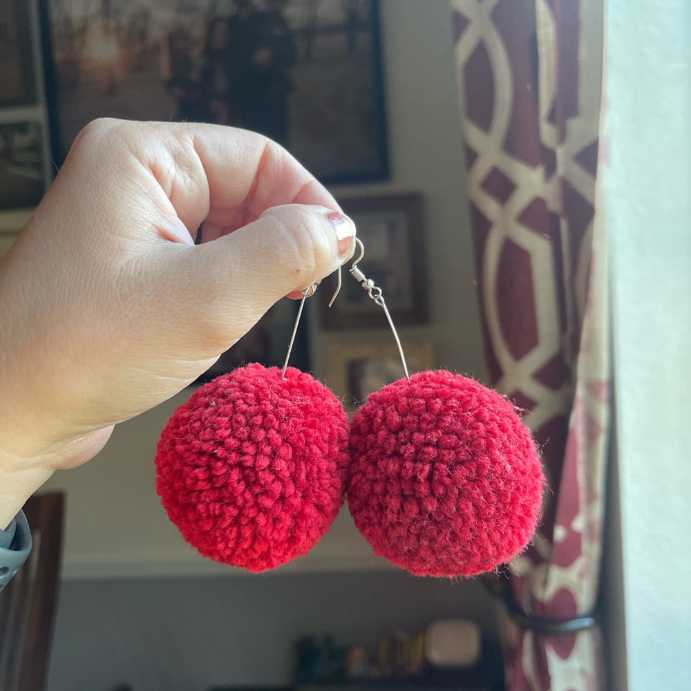 Puff Ball Earrings